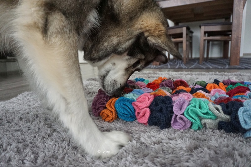 crochet snuffle mat